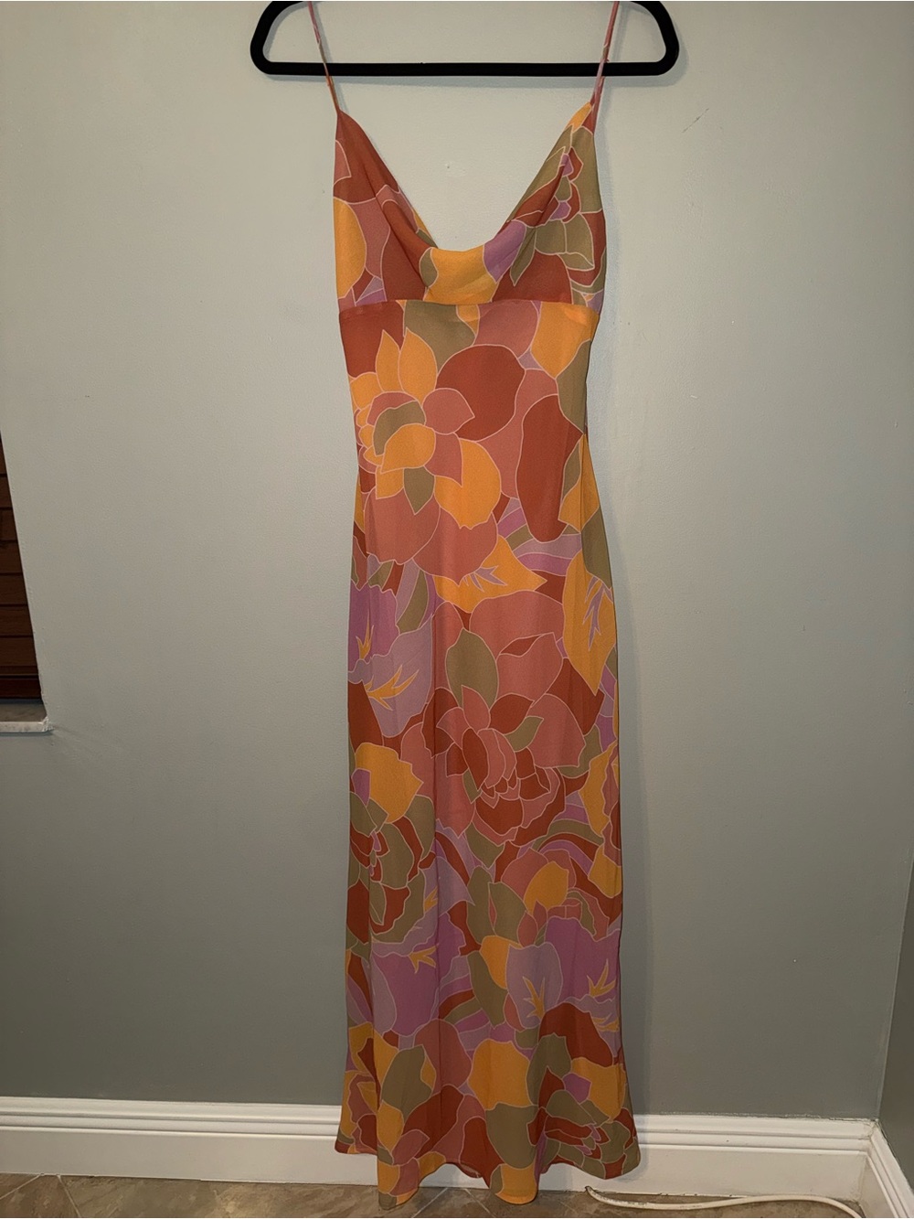 NWT Runaway The Label Sienna Multicolour Slip Dress Maxi summer size 6 / Medium - Picture 3 of 10